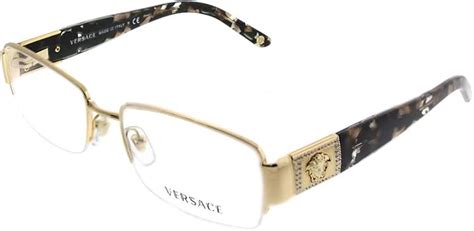 clear and gold versace glasses.